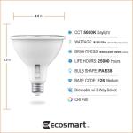 EcoSmart 90/120/150-Watt Equivalent PAR38 3-Way Flood Energy Star Dimmable CEC LED Light Bulb 5000K Daylight 2-Pack (FG-04305)