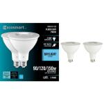 EcoSmart 90/120/150-Watt Equivalent PAR38 3-Way Flood Energy Star Dimmable CEC LED Light Bulb 5000K Daylight 2-Pack (FG-04305)