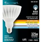 EcoSmart325-Watt Equivalent PAR38 Dimmable Flood LED Light Bulb with Selectable Color Temperature (1-pack) (G130P385)