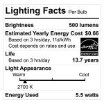 EcoSmart60-Watt Equivalent G25 Globe Dimmable ENERGY STAR Filament LED Frosted Vintage Light Bulb Soft White 3-Pack (FG-03393)