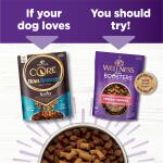 Wellness CORE Bowl Boosters Tender All Life Stage Dog Meal Topper - 8 oz Grain Free, Lamb & Salmon