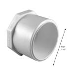 Charlotte 1"- 1/4" Pvc Plug MPT