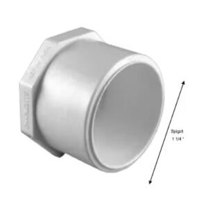 Charlotte 1"- 1/4" Pvc Plug MPT