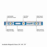 Empire24 in. Aluminum Magnetic I-Beam Level (500M-24)