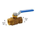 Everbilt1/2 in. Brass FPT Full Port Threaded Ball Valve (107-403EB)