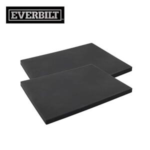 Everbilt4-1/4 in. x 5 in. Black Self-Adhesive Rubber Bumper Pad Sheets (2-Pack) (461870)