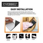 Everbilt 4-1/4 in. x 5 in. Black Self-Adhesive Rubber Bumper Pad Sheets (2-Pack) (461870)