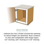 Everbilt5 Pair Face Frames 35 mm 105-Degree 1/2 in. Overlay Soft Close Nickel Cabinet Hinge (10 Pieces) (H1530SE-NP-U10)