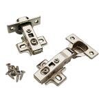 Everbilt5 Pair Framelesss 35 mm 110-Degree Full Overlay Soft Close Nickel Cabinet Hinge (10 Pieces) (H32636C-NP-U10)