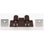 Everbilt Double Magnetic Touch Catch, Brown (1-Pack) (92360380)