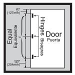 Everbilt3 in. Square Radius Satin Nickel Squeak-Free Door Hinge (28616)