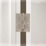 Everbilt3 in. Square Radius Satin Nickel Squeak-Free Door Hinge (28616)