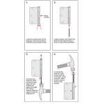 Everbilt3 in. Square Radius Satin Nickel Squeak-Free Door Hinge (28616)