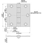 Everbilt3 in. Square Radius Satin Nickel Squeak-Free Door Hinge (28616)