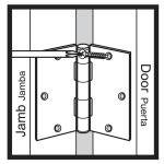 Everbilt3 in. Square Radius Satin Nickel Squeak-Free Door Hinge (28616)