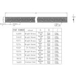 Everbilt1-1/16 in. x 12 in. Square Radius Matte Black Continuous Hinge (28806)