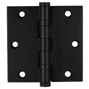 Everbilt3-1/2 in. Square Radius Matte Black Commercial Grade with Ball Bearing Hinge (28846)