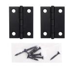 Everbilt1 in. Matte Black Non-Removable Pin Narrow Utility Hinge (2-Pack) (28867)