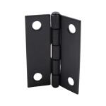 Everbilt1 in. Matte Black Non-Removable Pin Narrow Utility Hinge (2-Pack) (28867)