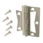 Everbilt2-1/2 in. Satin Nickel Non-Mortise Hinges (2-Pack) (29157)