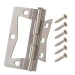 Everbilt3 in. Satin Nickel Non-Mortise Hinges (2-Pack) (29167)