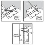 Everbilt3 in. Zinc-Plated Broad Utility Hinge (29327)