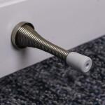 Everbilt 4 in. Satin Nickel Spring Door Stop (28527)