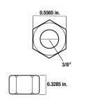 Everbilt3/8 in.-16 Galvanized Hex Nut (100-Pack) (804060)