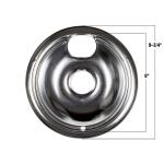 Everbilt 4-Pack Universal Chrome Drip Bowl for Electric Ranges (814521011984)