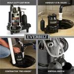 Everbilt1/2 HP Cast Iron Sump Pump (HDS50)