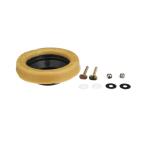 EverbiltReinforced Toilet Wax Ring with Plastic Horn and Zinc-Plated Toilet Bolts (4301-SP)