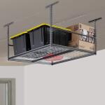 Muscle RackSilver Vein Heavy-Duty Steel Overhead Garage Storage Ceiling Rack with Wire Deck 47 in. W x 28 in. H x 47 in. (LR4747-SV)