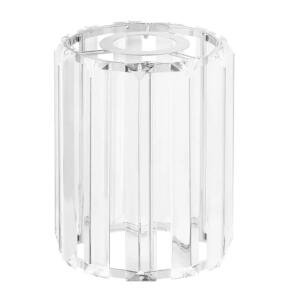 Emerald Cut Crystal Cylinder Pendant Shade