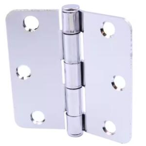 Everbilt Door Hinge 3 in. x 1/4 in. Radius Chrome Squeak-Free