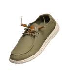 Norty Footwear Mens Slip On Loafer Casual Boat Shoes Olive Size 9