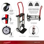 Milwaukee300/500 lb. Capacity Convertible Hand Truck (33700)