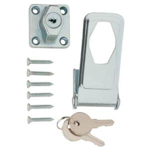 Everbilt 3-1/2 in. Key Locking Safety Hasp Zinc-Plated