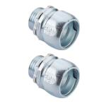 Halex R005 1/2 in. Rigid Compression Connector (2-Pack)