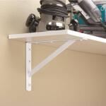 Everbilt18 in. x 16 in. White Heavy-Duty Shelf Bracket (14835)