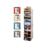 Better Home Storage 10 Pocket 3 Shelf hanging Organizer Red