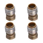 SharkBite Max 3/4 in. Push-to-Connect x FIP Brass Adapter Fitting Pro Pack (4-Pack) # UR088J4