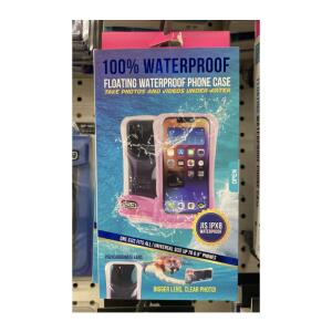 100% Waterproof Floating Phone Case Pink