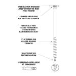 FastenMasterHeadLOK 3/8 in. x 4-1/2 in. Flat Head Structural Wood Screws for 3/8 in. Lag Bolt Replacement 50-Pack (FMHLGM412-50)