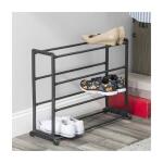 Home Basics 12 Pair Organizer Shoe Rack Storage Shelf