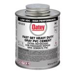 Oatey - 16 oz. Gray Heavy-Duty Fast Set PVC Cement - California Compliant