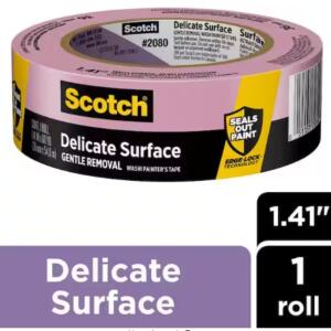 3M - Scotch 1.41 in. x 60 yds. Delicate Surface Painter's Tape with Edge-Lock