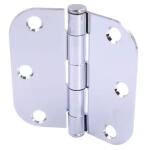 Everbilt Door Hinge 3 in. x 5/8 in. Radius Chrome Squeak-Free