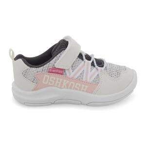 OshKosh B'Gosh Girl's Loopy Everplay Sneaker White Pink Size 10