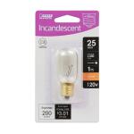 Feit Electric25-Watt T8 Dimmable E17 Base Incandescent Appliance Light Bulb, Soft White 2700K (BP25T8N/HDRP)