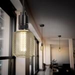 Feit Electric25W Equivalent Dimmable Vintage Oversized E26 LED Light Bulb With Mesh Cage Acrylic Filament Matte Gold Soft White 2700K (CG/AYC/MG/927CA/HDRP)